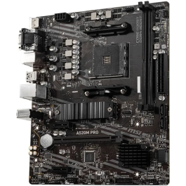 Msi Placa Base A520M Pro Socket AM4 Formato Micro ATX para AMD Ryzen 3ª y 5ª Generación