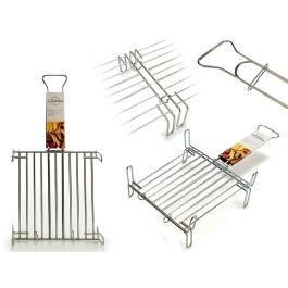 La Dehesa Parrilla Doble Zincada Metal Acero Zincado Plateado 32x16.5x57.5 Cm Con 4 Patas y Asa (Set de 5) Precio: 32.49999984. SKU: S3600039