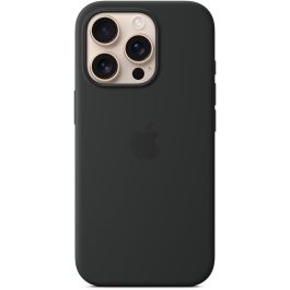 Apple iPhone 16 Pro Funda de silicona con MagSafe Negro
