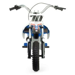 Injusa Moto Batería Eléctrica X-Treme Blue Fighter 24V con Ruedas Hinchables Azul, 112x62x72 cm, Niños 6-10 Años