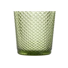 DKD Home Decor Vaso Basicos Verde 8 x 10 x 8 cm Cristal Apto Microondas y Lavavajillas Set de 6