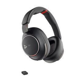 Poly Voyager Surround 85 UC Auriculares Bluetooth con USB-C, Certificado Microsoft Teams, ANC Adaptativa, Base de Carga y Adaptador USB-C/A