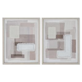 Cuadro Moderno DKD Home Decor Beige Gris 2.5 x 50 x 40 cm (2 Unidades) Precio: 37.79000005. SKU: B1GLBY62GP