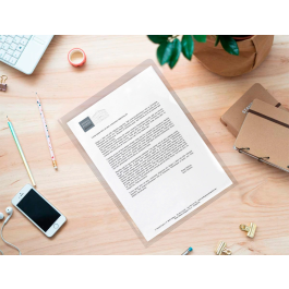 Q-connect Carpeta Dossier Uñero Plástico 180 mc Folio Transparente