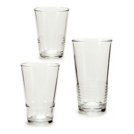 Vivalto Set de 18 Vasos Líneas - 230 ml, 340 ml, 510 ml - 17x40x25 cm (3 Unidades)