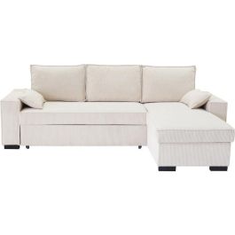 Sofá esquinero convertible reversible MARLON - Chaise longue con arcón - Pana L 240 x P 143 x H 85 cm Sofá esquinero convertible reversible MARLON - Chaise longue con arcón - Pana L 240 x P 143 x H 85 cm