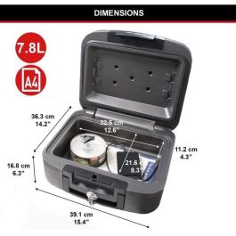 MASTER LOCK 7.8 litros seguro y resistente al fuego seguro