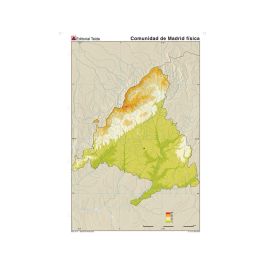 Mapa Mudo Color Din A4 Madrid Comunidad De Madrid Fisico 100 unidades