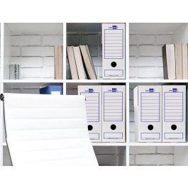 Caja Archivo Definitivo Liderpapel 106 Listados De Ordenador Carton Reciclado 325 gr-M2 Blanco 430x116x316 mm 10 unidades