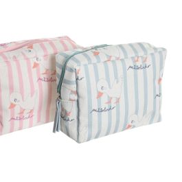 Neceser Baby DKD Home Decor Rosa Azul 6 x 12 x 15 cm (12 Unidades)