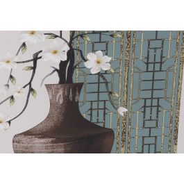 Cuadro Oriental DKD Home Decor Negro Verde 1.8 x 70 x 50 cm (12 Unidades)