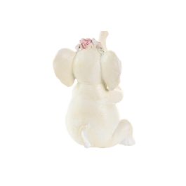 Figura Shabby DKD Home Decor Blanco Rosa 6.5 x 10 x 6 cm (12 Unidades)