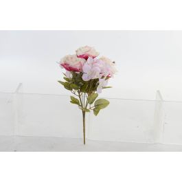 Ramo  DKD Home Decor Blanco Rosa 20 x 33 x 20 cm (12 Unidades)