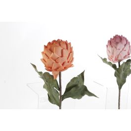 Flor  DKD Home Decor Rosa Naranja 20 x 70 x 20 cm (12 Unidades)