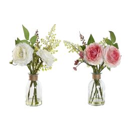 Planta Shabby DKD Home Decor Blanco Rosa 7.5 x 37.5 x 7.5 cm (12 Unidades) Precio: 107.94999996. SKU: B1ATWH7CLG