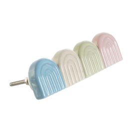 Pomo Urban DKD Home Decor Azul Rosa 5.5 x 4 x 4 cm (12 Unidades)