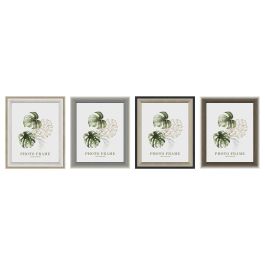 Marco Foto 20X25 Tropical DKD Home Decor Marron Blanco 1.5 x 30 x 25 cm (12 Unidades)