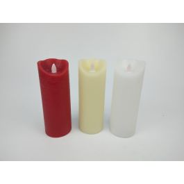 Decoracion Luminosa Navidad Tradicional DKD Home Decor Rojo Blanco 7.5 x 20 x 7.5 cm (12 Unidades)