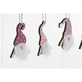 Decoracion Colgante Navidad Fantasia DKD Home Decor Multicolor Verde Menta 8.5 x 2 x 21 cm Set de 12 (12 Unidades)