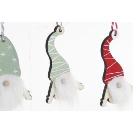 Decoracion Colgante Navidad Fantasia DKD Home Decor Multicolor Verde Menta 8.5 x 2 x 21 cm Set de 12 (12 Unidades)
