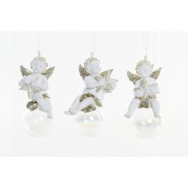 Decoracion Colgante Navidad Tradicional DKD Home Decor Blanco Dorado 4.5 x 9.5 x 4.5 cm (12 Unidades) Precio: 27.8252205. SKU: B1EZFFZBFQ