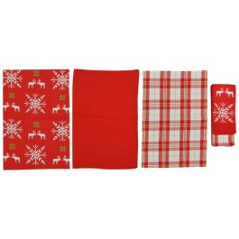 Paño Navidad Tradicional DKD Home Decor Rojo Blanco 40 x 0.5 x 60 cm Set de 3 (12 Unidades) Precio: 40.79000024. SKU: B1HE9ZY7E8