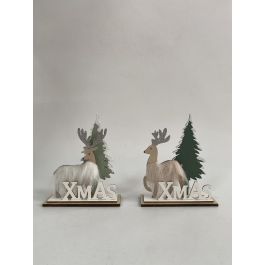 Decoracion Navidad Alpina DKD Home Decor Blanco Beige 4.5 x 16 x 15.6 cm (12 Unidades) Precio: 28.49999999. SKU: B1KH9877RB