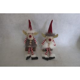 Figura Navidad Alpina DKD Home Decor Gris Blanco 14 x 19 x 8 cm (12 Unidades) Precio: 54.88999956. SKU: B1HKHKAL5G