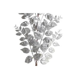 DKD Home Decor Rama Navidad Moderna Dorada Plateada de Poliéster y Metal con Hojas, 77 cm Alto (Pack de 12 Unidades) DKD Home Decor Rama Navidad Moderna Dorada Plateada de Poliéster y Metal con Hojas, 77 cm Alto (Pack de 12 Unidades)