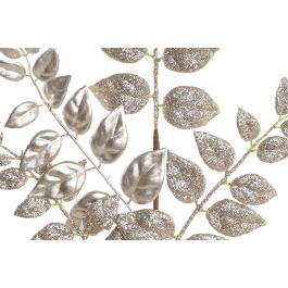 DKD Home Decor Rama Navidad Moderna Dorada Plateada de Poliéster y Metal con Hojas, 77 cm Alto (Pack de 12 Unidades) DKD Home Decor Rama Navidad Moderna Dorada Plateada de Poliéster y Metal con Hojas, 77 cm Alto (Pack de 12 Unidades)