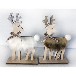 Decoracion Navidad Alpina DKD Home Decor Blanco Marron 4 x 15 x 10 cm (12 Unidades) Precio: 13.98999943. SKU: B1DDVKVPYS