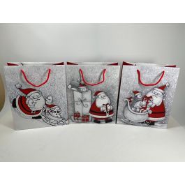 Bolsa Navidad Tradicional DKD Home Decor Rojo Blanco 13 x 32 x 26 cm (12 Unidades) Precio: 8.9903. SKU: B1AWZ96GGX