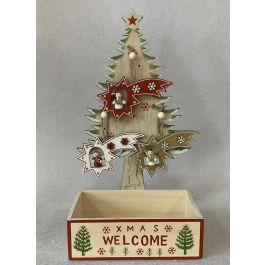 Decoracion Colgante Navidad Tradicional DKD Home Decor Dorado Blanco 11 x 32 x 17 cm (12 Unidades) Precio: 33.4999995. SKU: B173AR287J