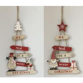 Decoracion Colgante Navidad Tradicional DKD Home Decor Rojo Blanco 1 x 22 x 14 cm (12 Unidades) Precio: 63.58999999. SKU: B14NDFWJ6Q