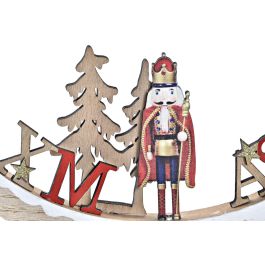 Figura Navidad Tradicional DKD Home Decor Natural Rojo 2 x 12 x 21 cm (12 Unidades)