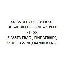 Ambientador Mikado Navidad Moderna DKD Home Decor Amarillo Rojo 3.5 x 25 x 3.5 cm (12 Unidades)