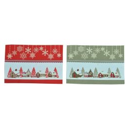 Individual Navidad Tradicional DKD Home Decor Dorado Rojo 30 x 0.2 x 45 cm (12 Unidades) Precio: 26.1118. SKU: B1FHHYQ4RP