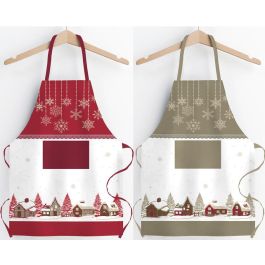 Paño Navidad Tradicional DKD Home Decor Blanco Rojo 0.2 x 40 x 60 cm Set de 3 (12 Unidades)