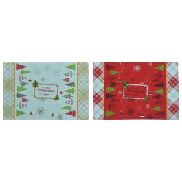Individual Navidad Tradicional DKD Home Decor Rojo Blanco 30 x 0.2 x 45 cm (12 Unidades) Precio: 26.49999946. SKU: B13DGG3H9L