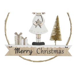 Decoracion Colgante Navidad Moderna DKD Home Decor Blanco Negro 2 x 17 x 16 cm (12 Unidades)