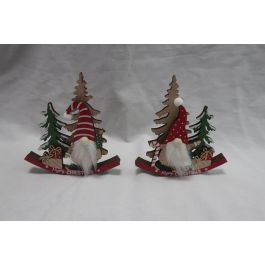 Figura Navidad Tradicional DKD Home Decor Rojo Verde 1.5 x 15 x 14 cm (12 Unidades) Precio: 38.95000043. SKU: B14YHKTPWJ