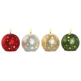 Vela Led Navidad Tradicional DKD Home Decor Verde Rojo 10 x 12 x 10 cm (12 Unidades) Precio: 76.3026. SKU: B17AWSVVLD