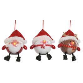 Bola Decoracion Navidad Tradicional DKD Home Decor Rojo Blanco 8.5 x 9 x 11.5 cm (12 Unidades) Precio: 55.28490061709999. SKU: B172VDWRDZ