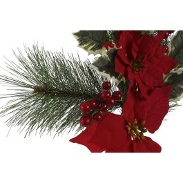 Rama Navidad Tradicional DKD Home Decor Rojo Verde 7 x 60 x 30 cm (12 Unidades)