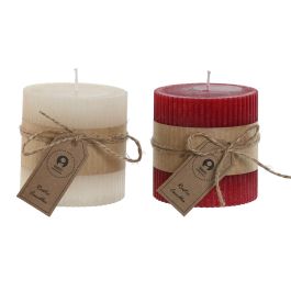 DKD Home Decor Vela de Navidad Tradicional en Cera, Roja y Blanca, 7x7x7 cm, Pack de 12 Unidades Precio: 29.88999959. SKU: B1CHAJEQZ5