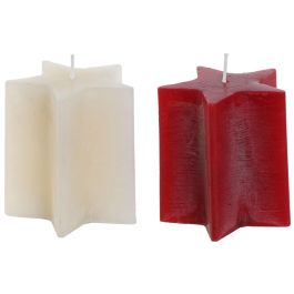 Vela Navidad Tradicional DKD Home Decor Blanco Rojo 7 x 7.5 x 7 cm (12 Unidades) Precio: 28.9069005082. SKU: B1FDYCYNCB