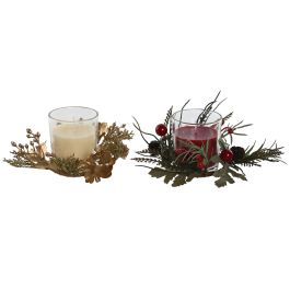 Vela Navidad Tradicional DKD Home Decor Rojo Blanco 15 x 8 x 15 cm (12 Unidades) Precio: 108.2949997822. SKU: B1JK6PEFWP