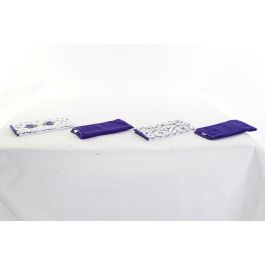 Paño Tradicional DKD Home Decor Azul Blanco 0.5 x 60 x 40 cm Set de 2 (12 Unidades)