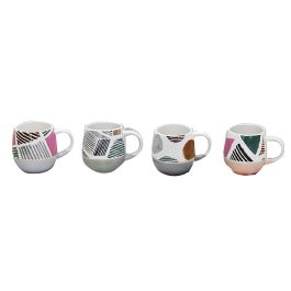 Mug Moderno DKD Home Decor Multicolor 9.5 x 8.5 x 13 cm (12 Unidades) Precio: 35.09. SKU: B1CLTVDSRT