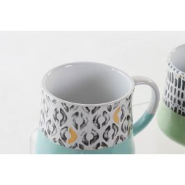 Mug Scandi DKD Home Decor Multicolor 10 x 8.5 x 12 cm (12 Unidades)